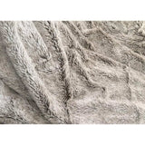 Gray Faux Fur Ombre Plush Throw - Homeroots - Flyclothing LLC