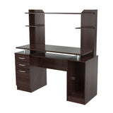 51" Espresso Computer Desk With Two Drawers - Homeroots - Flyclothing LLC