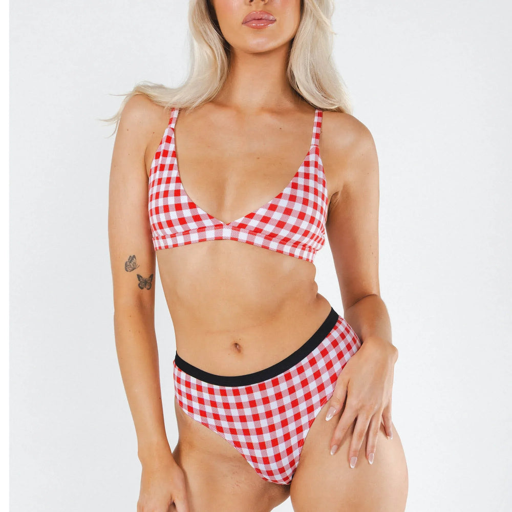 The Hot Diggity | Red Gingham Cheeky Underwear - Shinesty - Flyclothing LLC
