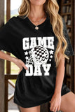 GAME DAY Round Neck Short Sleeve T-Shirt - Trendsi - Flyclothing LLC
