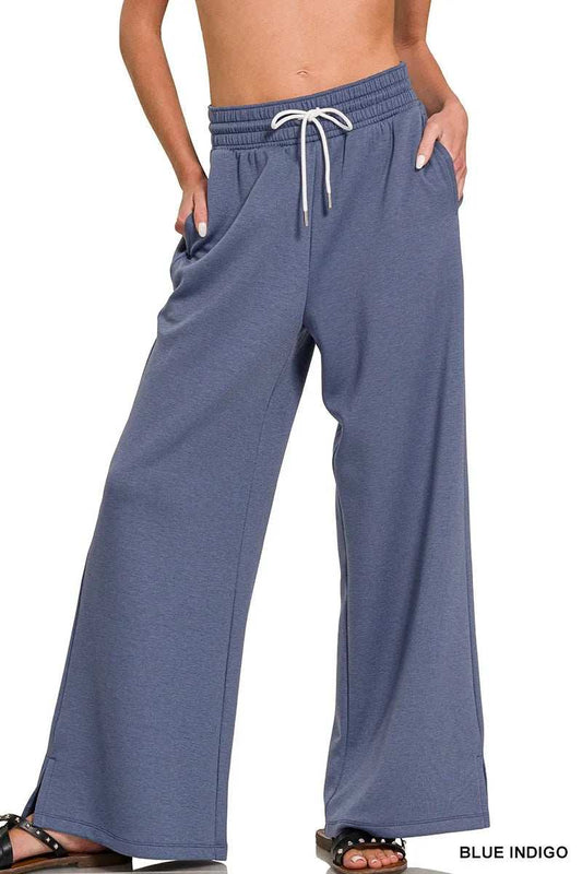 Zenana Scuba Drawstring Pants - Trendsi - Flyclothing LLC