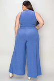 Basic Bae Full Size Ribbed Tank and Wide Leg Pants Set - Trendsi - Flyclothing LLC