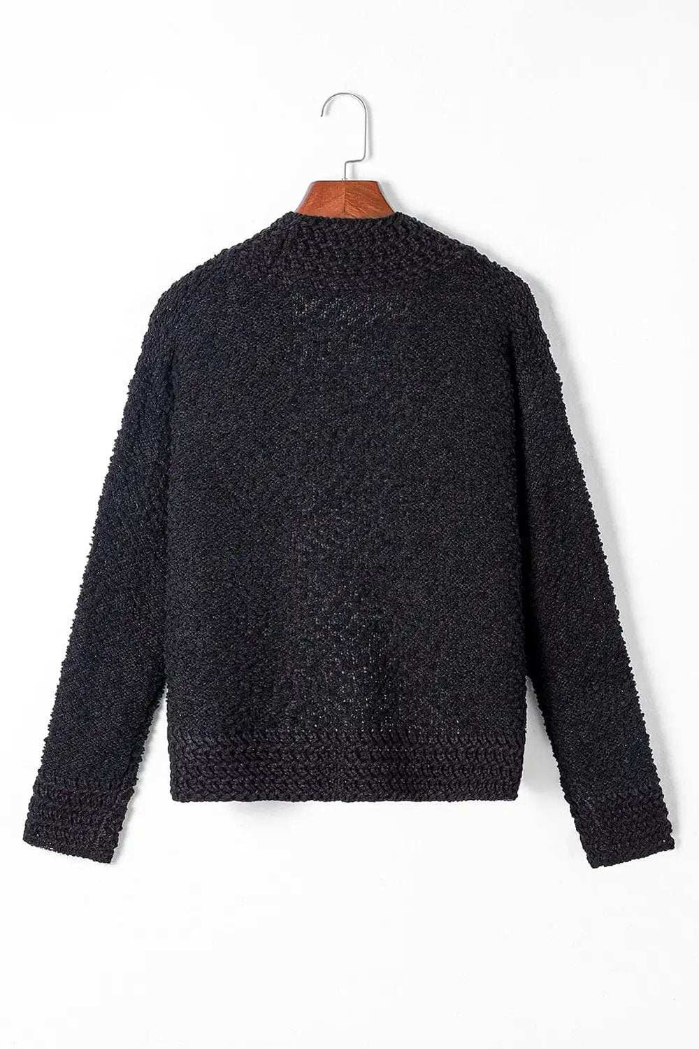 Solid Color Open Front Cardigan - Trendsi - Flyclothing LLC