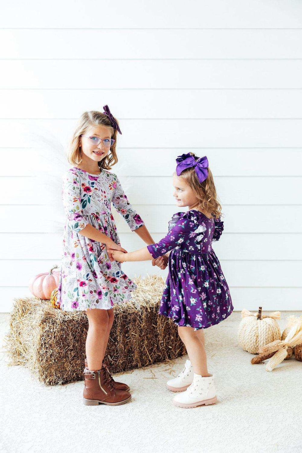 Midnight Rain 3/4 Sleeve Pocket Twirl Dress - Mila & Rose ® - Flyclothing LLC