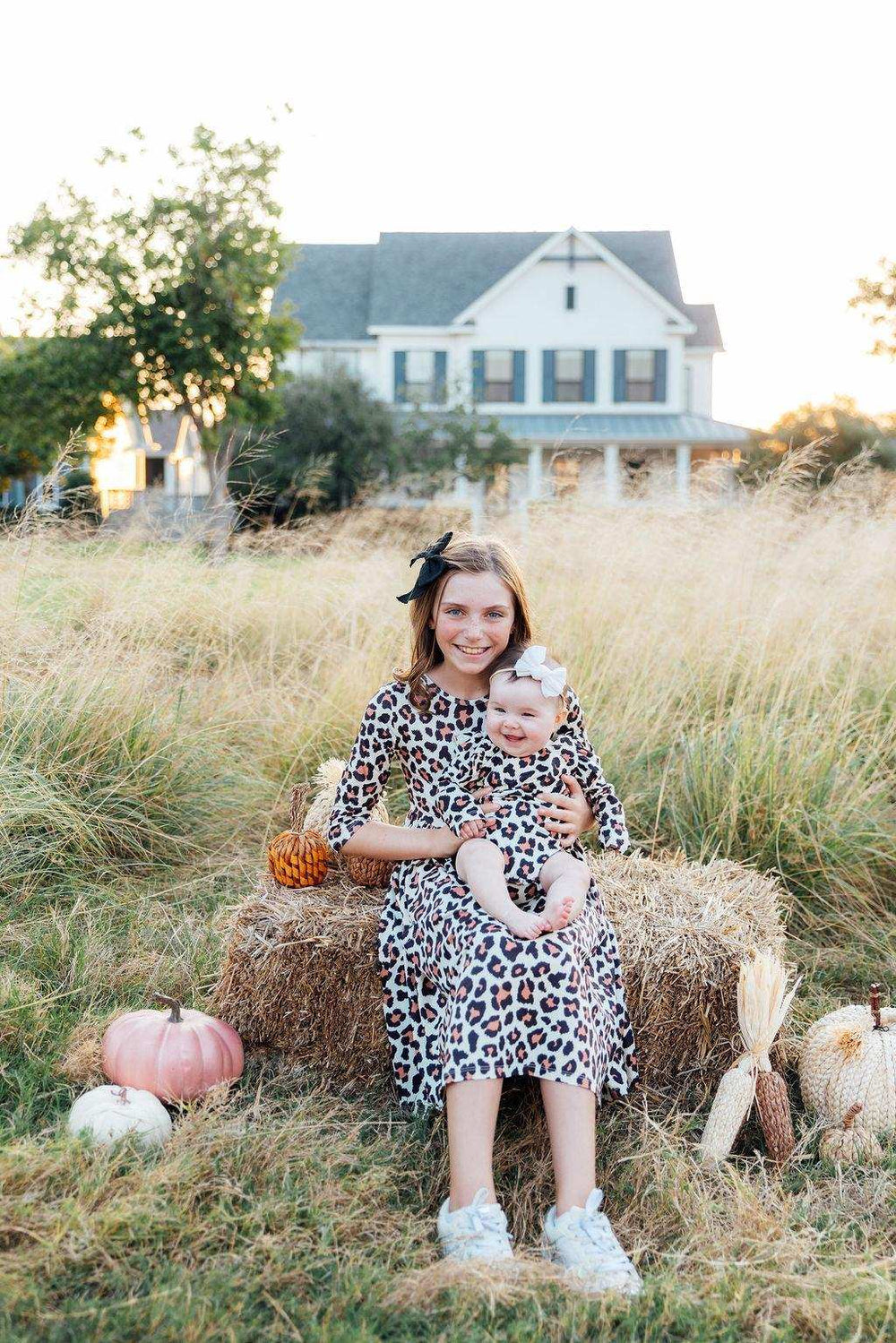 Wild One 3/4 Sleeve Pocket Twirl Dress - Mila & Rose ® - Flyclothing LLC