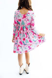 Christmas Cowgirl L/S Pocket Twirl Dress - Mila & Rose ® - Flyclothing LLC