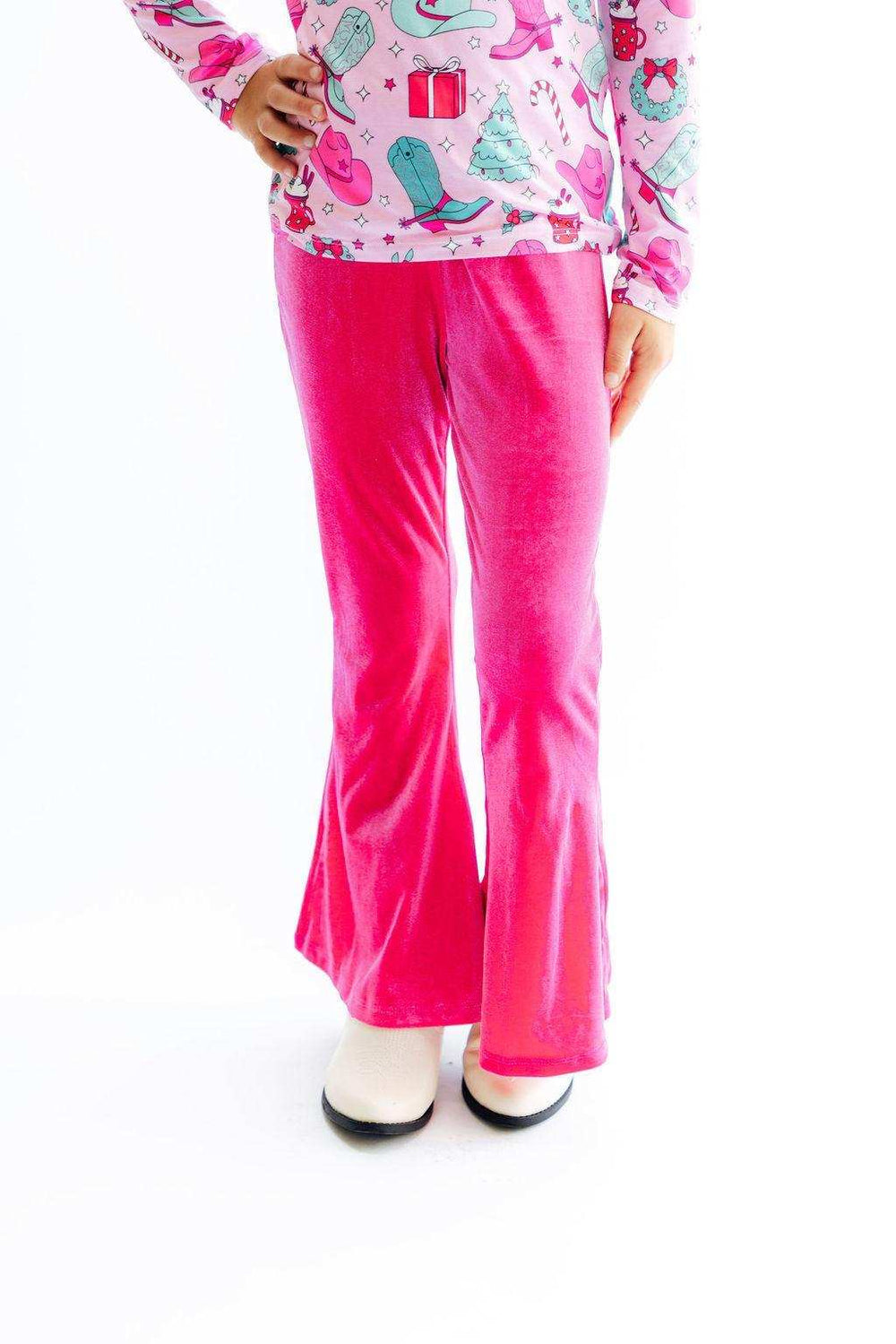 Magenta Velvet Bells - Mila & Rose ® - Flyclothing LLC