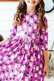Witches Boo 3/4 Sleeve Pocket Twirl Dress - Mila & Rose ® - Flyclothing LLC