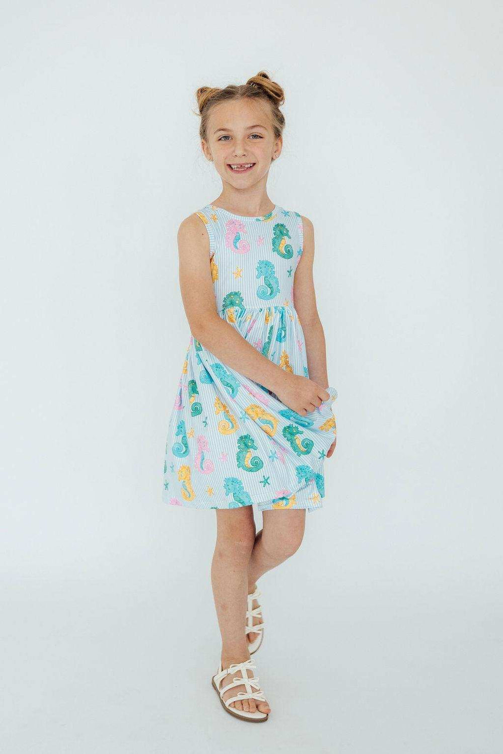 Seahorse Swirl Tank Twirl Dress - Mila & Rose ® - Flyclothing LLC