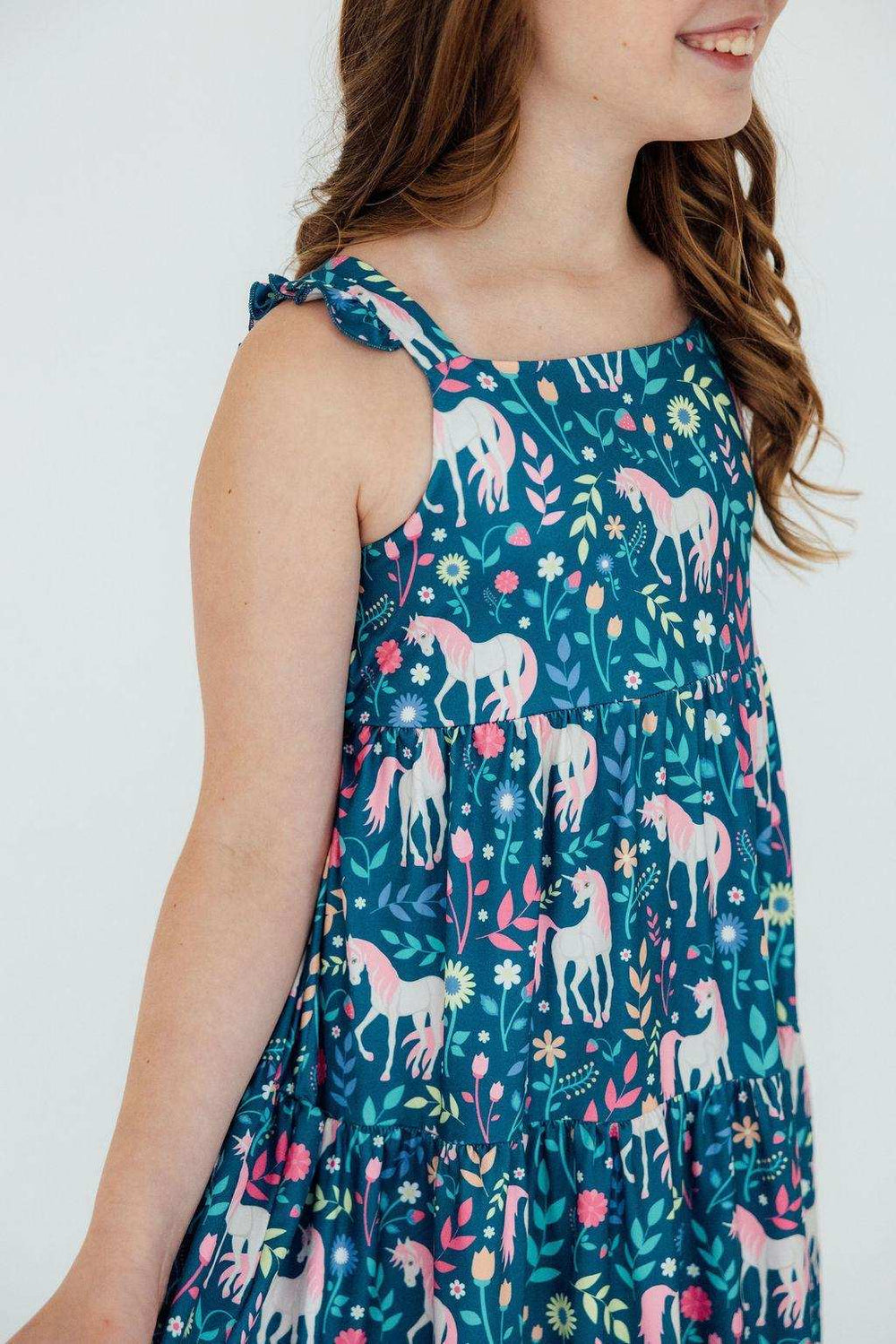 Wish Upon a Unicorn Ruffle Maxi Dress - Mila & Rose ® - Flyclothing LLC