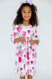 Light Hearted 3/4 Sleeve Pocket Twirl Dress - Mila & Rose ® - Flyclothing LLC