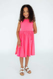 Neon Pink Tank Pocket Twirl Dress - Mila & Rose ® - Flyclothing LLC
