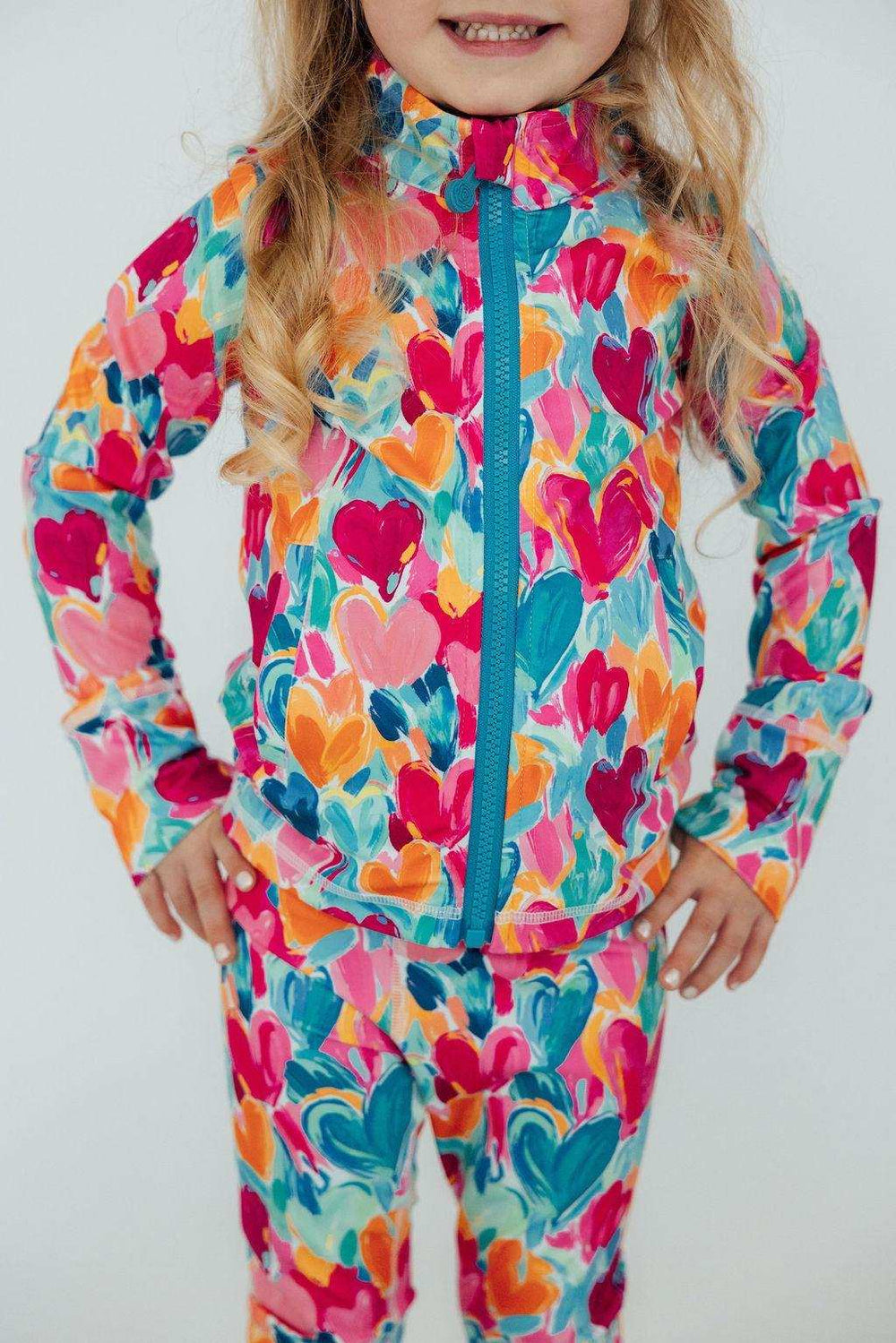 Heart Hustle Full-Zip Ruffle Active Jacket - Mila & Rose ® - Flyclothing LLC