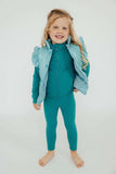 Turquoise Dot Puffer Vest - Mila & Rose ® - Flyclothing LLC
