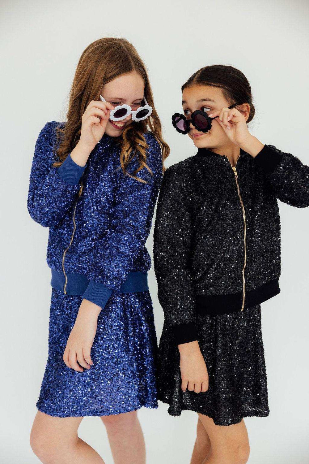 Royal Blue Sequin Jacket - Mila & Rose ® - Flyclothing LLC