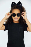 Black Scrunchy Pocket Tee - Mila & Rose ® - Flyclothing LLC