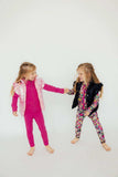 Pink Iridescent Puffer Vest - Mila & Rose ® - Flyclothing LLC