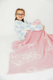 Light Pink Cowgirl Cozy Blanket - Mila & Rose ® - Flyclothing LLC