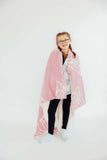 Light Pink Cowgirl Cozy Blanket - Mila & Rose ® - Flyclothing LLC