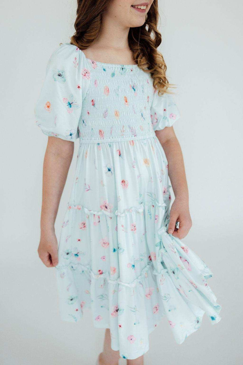 Butterfly Ballet Smocked Ruffle Dress - Mila & Rose ® - Flyclothing LLC