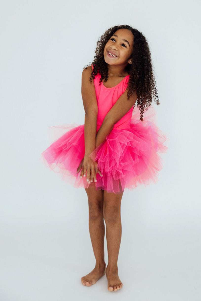 Neon Pink Tank Tutu Leotard - Mila & Rose ® - Flyclothing LLC