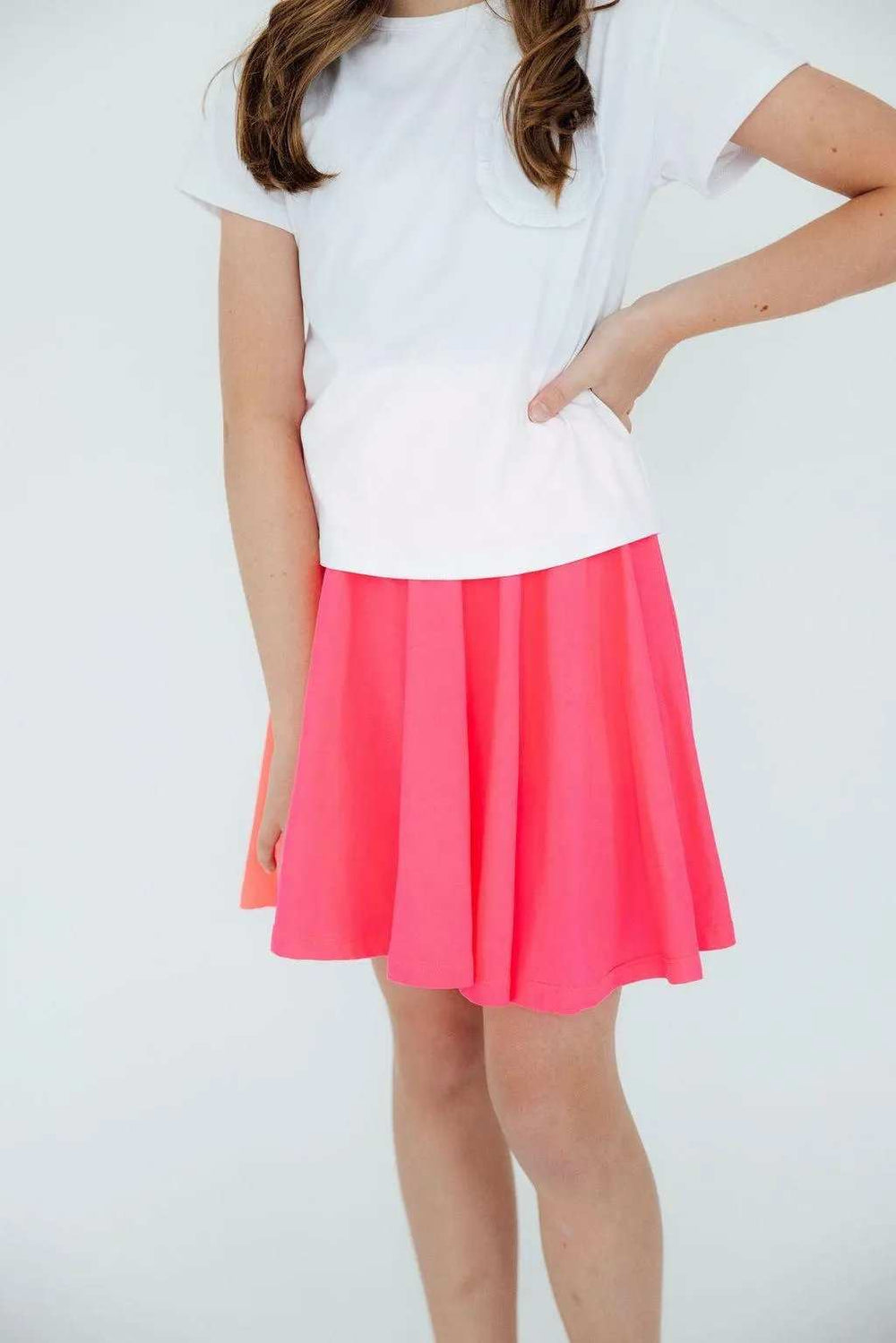 Neon Pink Twirl Skort - Mila & Rose ® - Flyclothing LLC