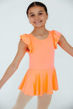 Neon Coral S/S Twirl Leotard - Mila & Rose ® - Flyclothing LLC