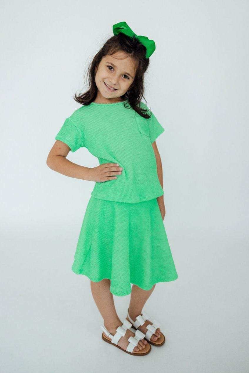 Seafoam Green Scrunchy Twirl Skort - Mila & Rose ® - Flyclothing LLC