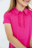Hot Pink S/S Polo Dress - Mila & Rose ® - Flyclothing LLC