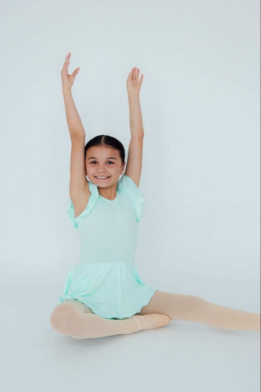 Pastel Green S/S Twirl Leotard - Mila & Rose ® - Flyclothing LLC