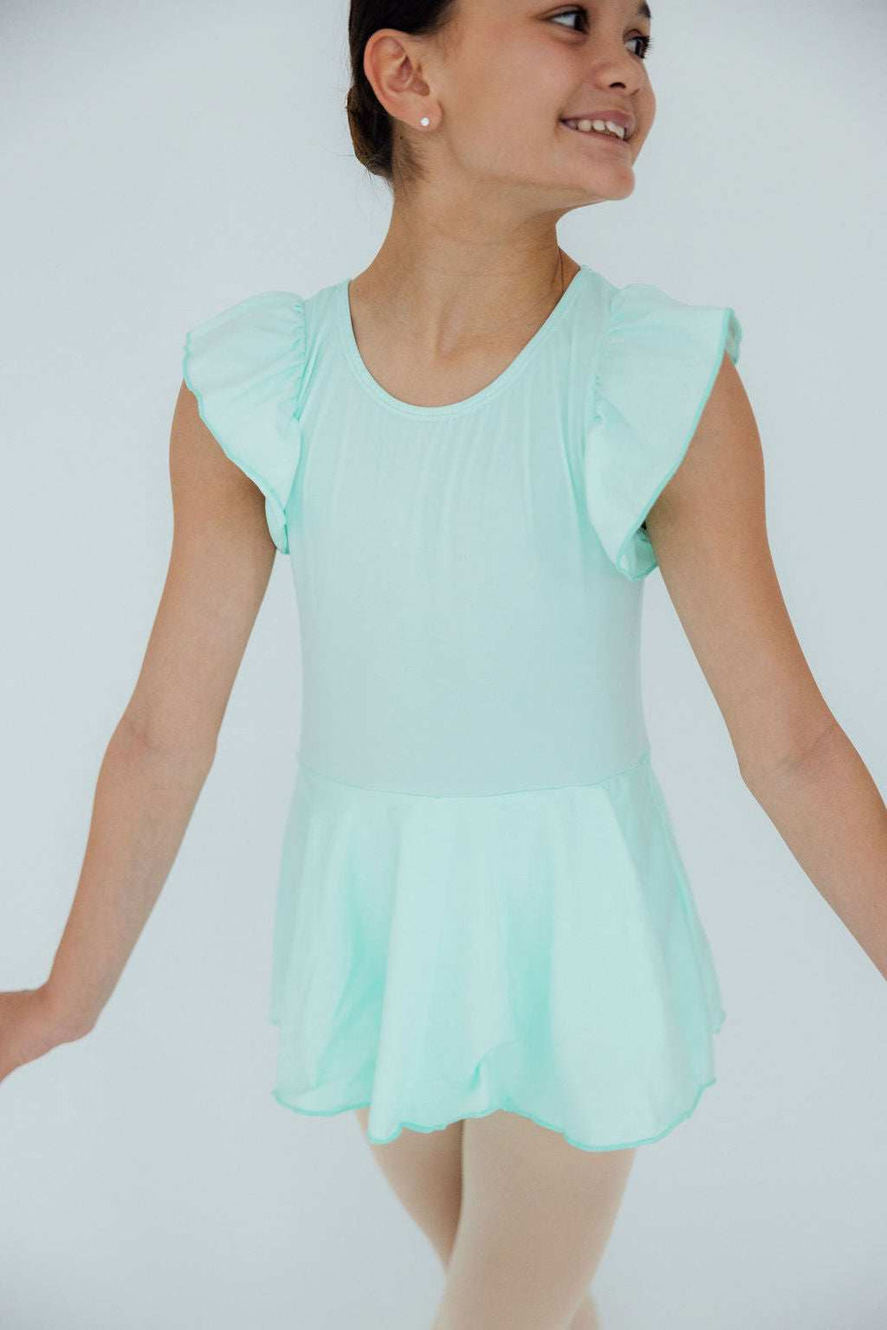 Pastel Green S/S Twirl Leotard - Mila & Rose ® - Flyclothing LLC