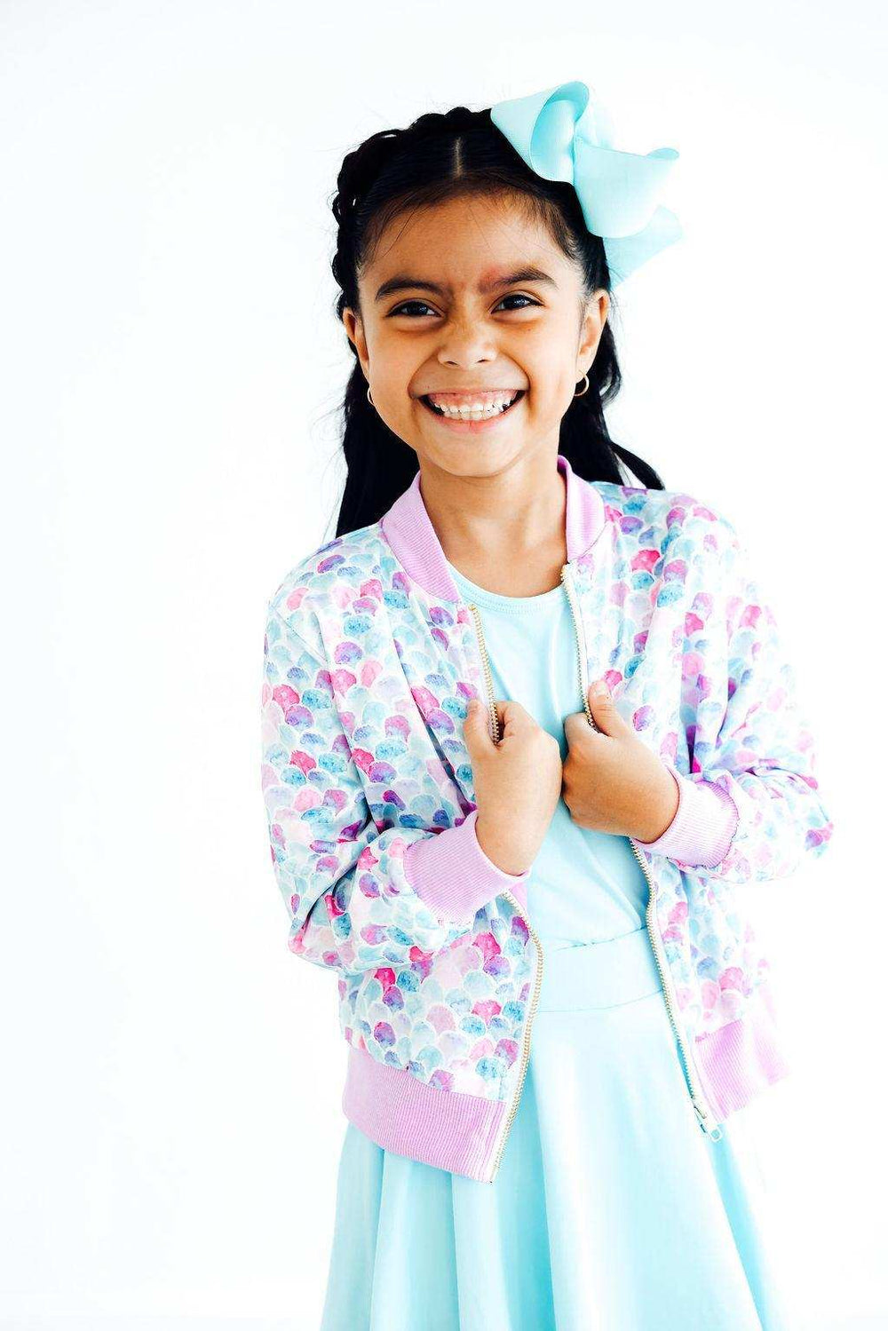 Mermaid Scales Satin Jacket - Mila & Rose ® - Flyclothing LLC