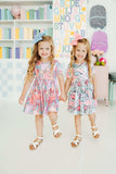 Quilted Dinos S/S Pocket Twirl Dress - Mila & Rose ® - Flyclothing LLC