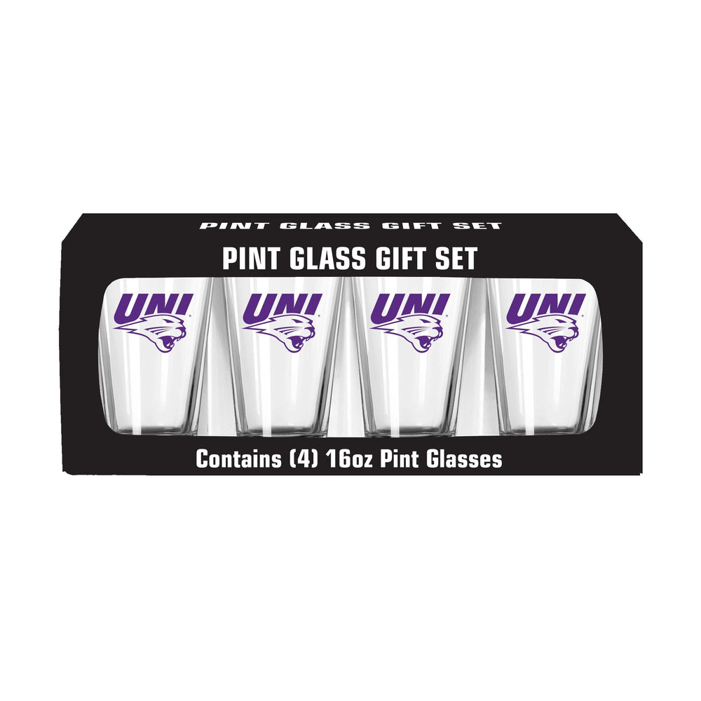 Northern Iowa 16oz Gameday Pint Glass 4 Pack - Logo Brands - Flyclothing LLC