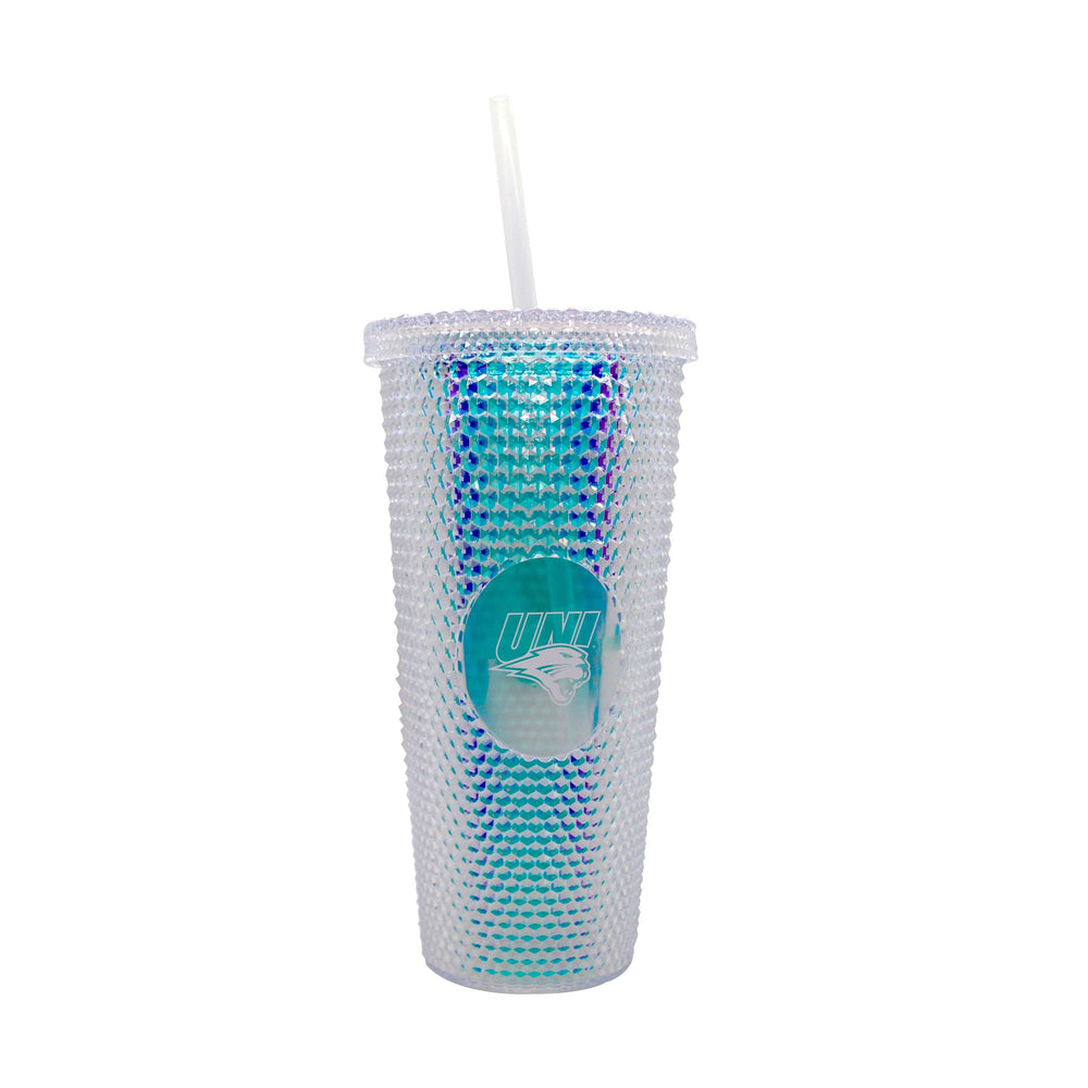 Northern Iowa 24oz Iridescent Studded Tumbler - Logo Brands - Flyclothing LLC