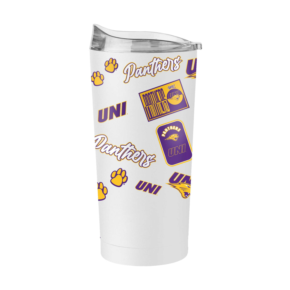 Northern Iowa 20oz Colorblock Powder Coat Tumbler - Logo Brands - Flyclothing LLC
