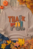 Letter Graphic Round Neck Long Sleeve Sweatshirt - Trendsi - Flyclothing LLC