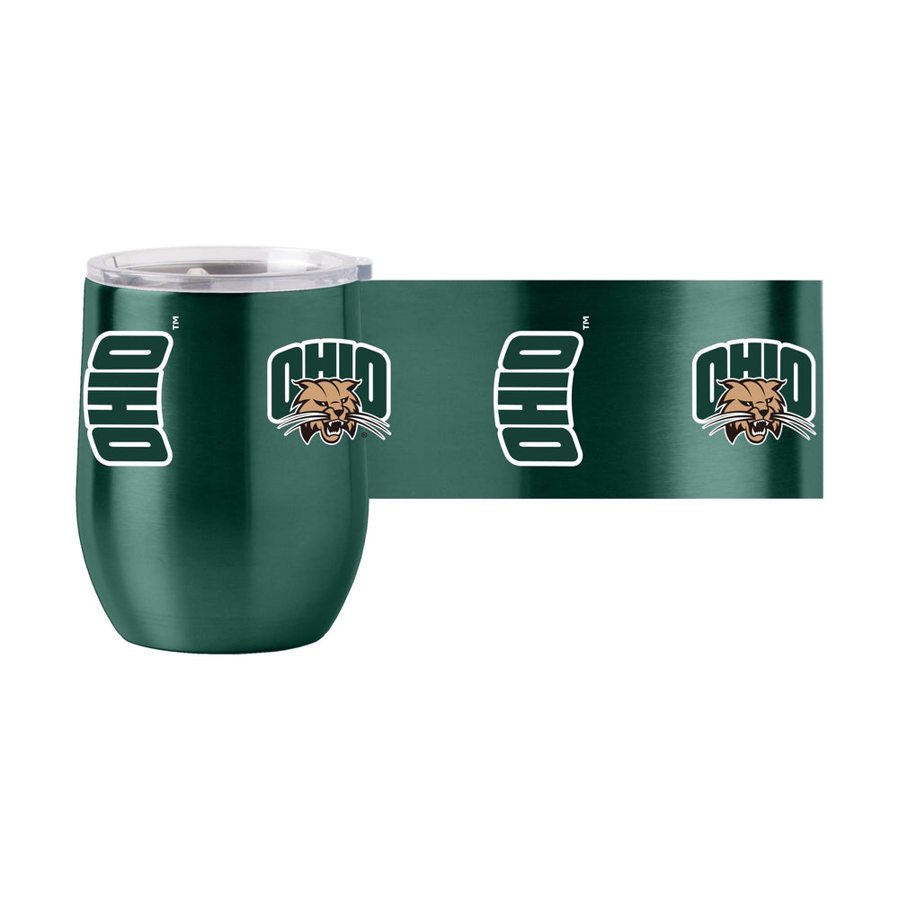 Ohio Univ 16oz Gameday Stainless Curved Beverage - Logo Brands - Flyclothing LLC