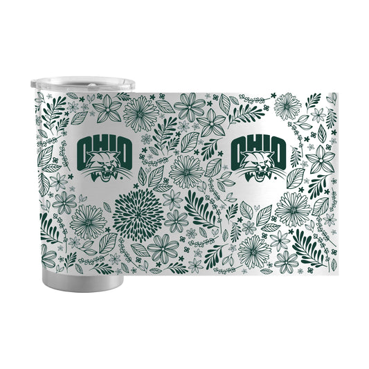 Ohio Bobcats 20oz Botanical Stainless Tumbler - Logo Brands - Flyclothing LLC
