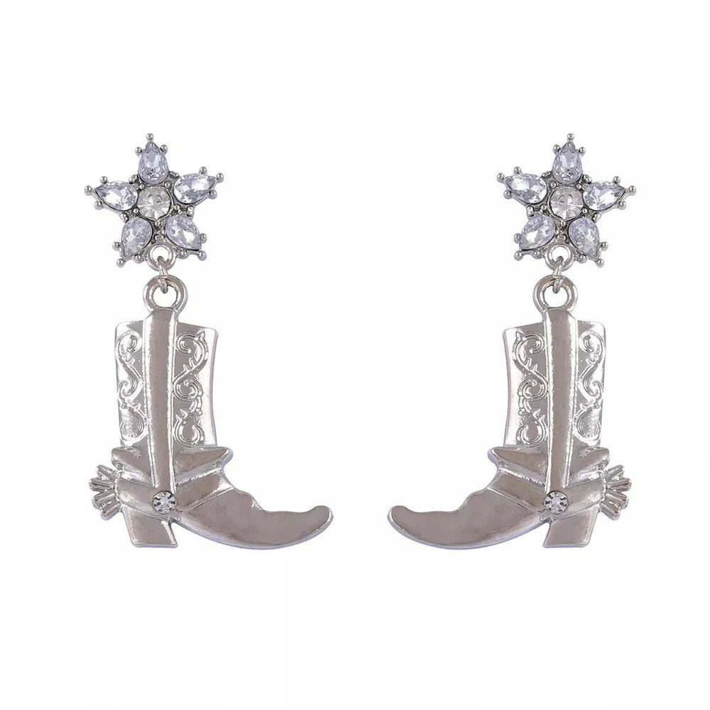 Western Style Boot Dangle Earrings - Trendsi - Flyclothing LLC