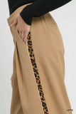 Umgee Front Pleated Wide-Leg Pants with Contrast Trim - Trendsi - Flyclothing LLC