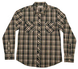 Pila Design Brown & Blue Plaid Shirt - Pila Design - Flyclothing LLC