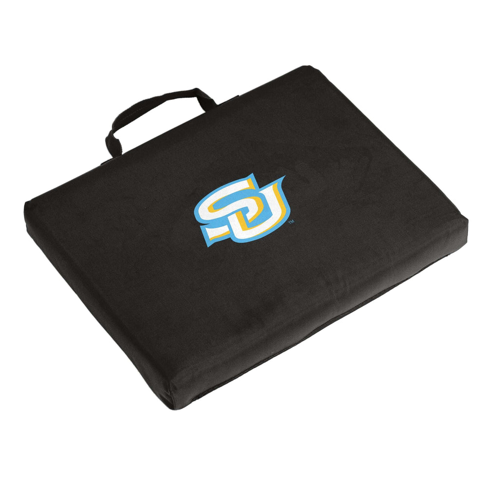 Southern Univ Black Bleacher Cushion f/ Primary Logo - Logo Brands - Flyclothing LLC