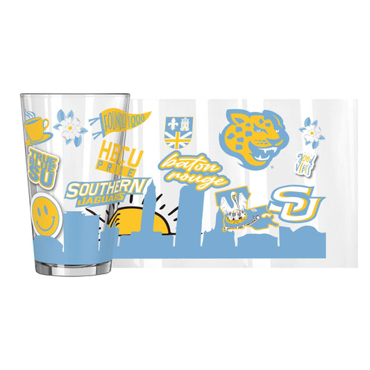 Southern University 16oz Native Pint Glass - Logo Brands - Flyclothing LLC