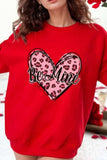 Valentine's Day BE MINE Heart Long Sleeve Sweatshirt - Trendsi - Flyclothing LLC