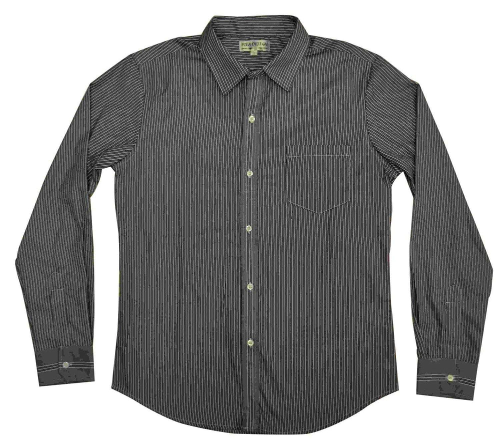Pila Design Charcoal Dress Shirt - Pila Design - Flyclothing LLC