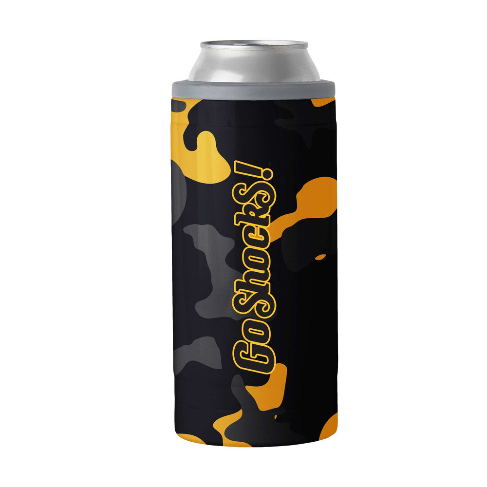 Wichita State Camo Swagger 12oz Slim Can Coolie - Logo Brands - Flyclothing LLC