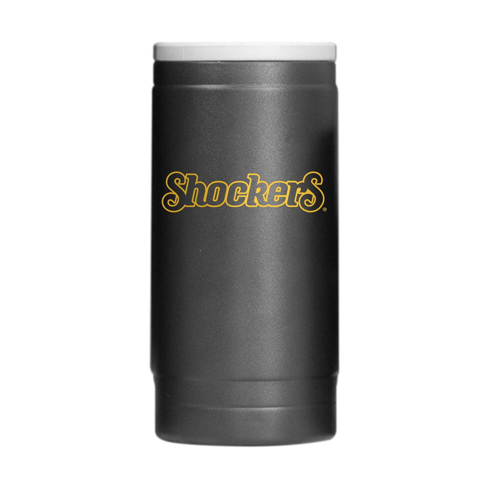 Wichita State 12oz Flipside Powdercoat SlimCan Coolie - Logo Brands - Flyclothing LLC
