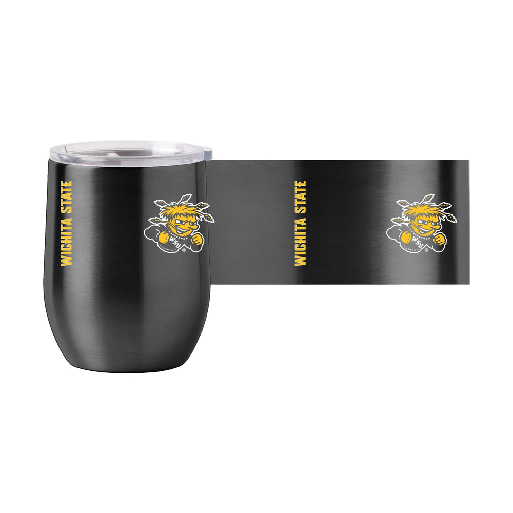 Wichita State 16oz Gameday Stainless Curved Beverage - Logo Brands - Flyclothing LLC
