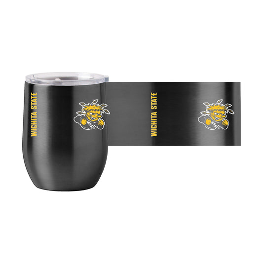 Wichita State 16oz Gameday Stainless Curved Beverage - Logo Brands - Flyclothing LLC